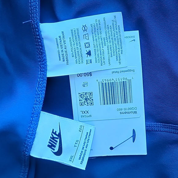 NEW w/tag NIKE TIGHT FIT MID RISE LEGGINGS with FLARE BOTTOM - Picture 5 of 7